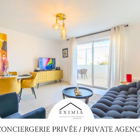 Le Square D'Evan - Appartement De Standing - Grande Terrasse Exterieure - Climatisation Saint-Aunes Luaran gambar
