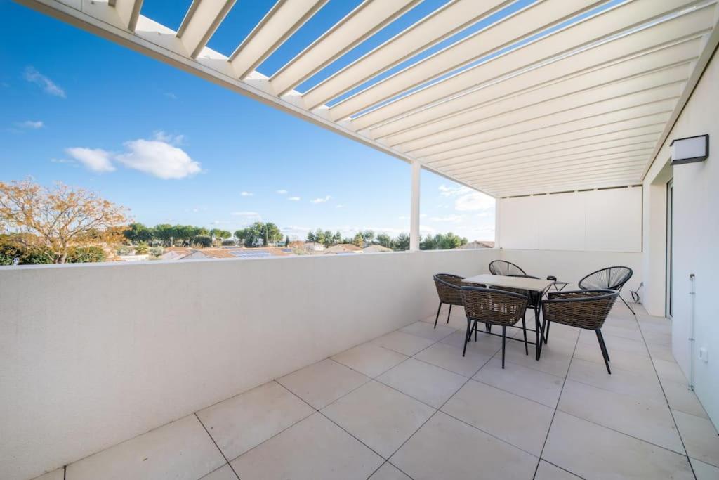 Le Square D'Evan - Appartement De Standing - Grande Terrasse Exterieure - Climatisation Saint-Aunes Luaran gambar
