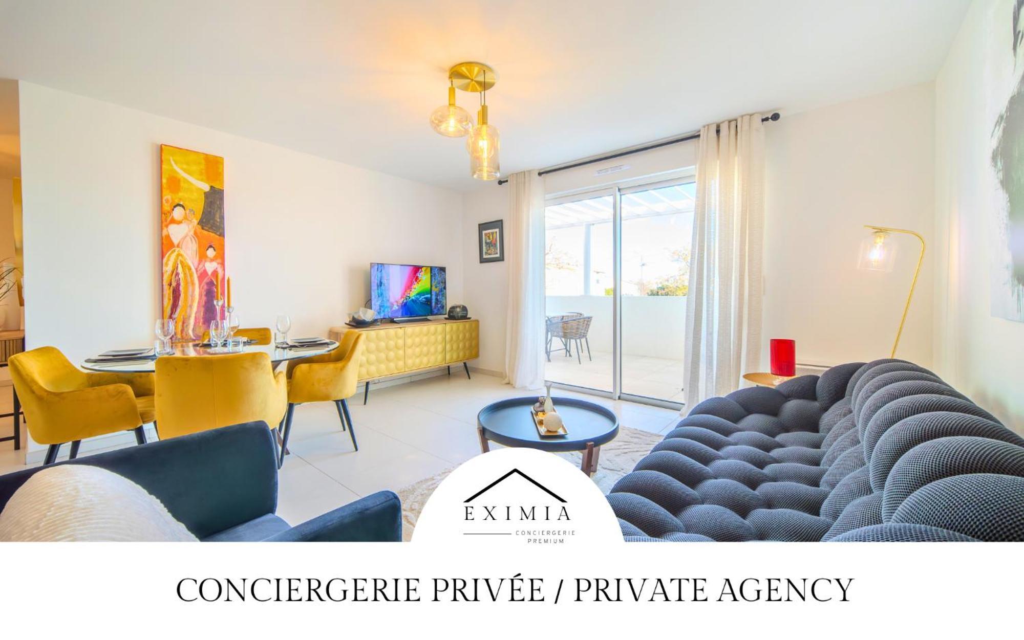 Le Square D'Evan - Appartement De Standing - Grande Terrasse Exterieure - Climatisation Saint-Aunes Luaran gambar